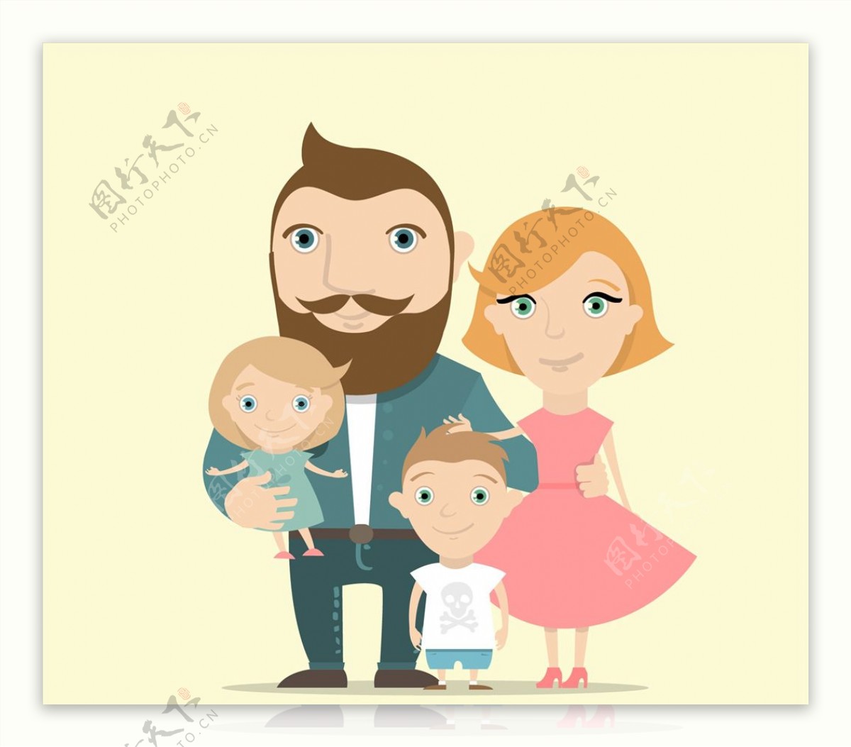 家庭插画图片