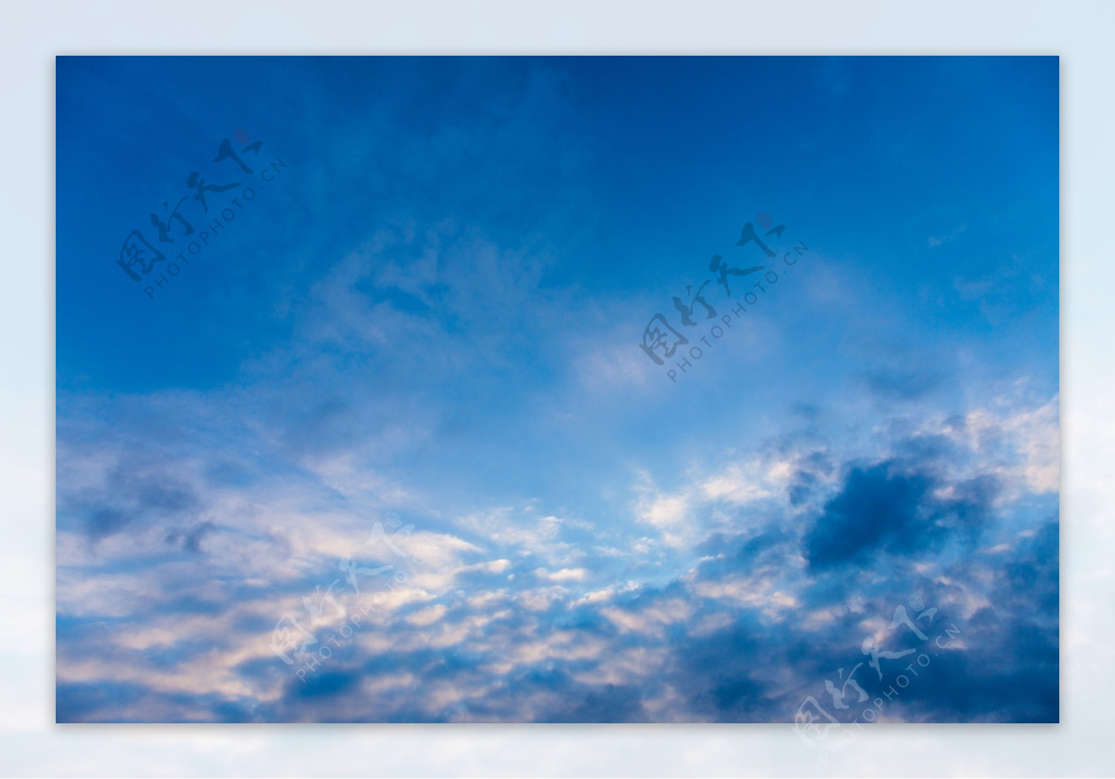 天空蓝色云海自然生态背景素材