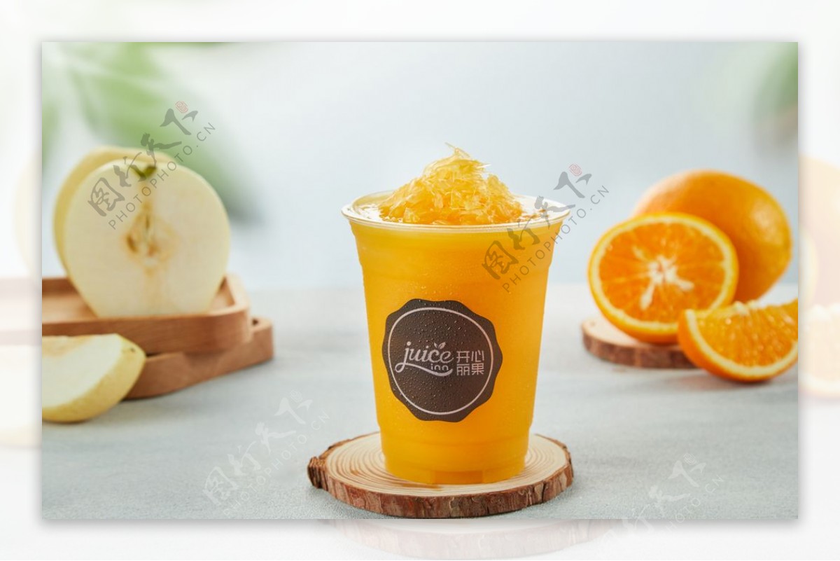 雪梨鲜橙饮料图片
