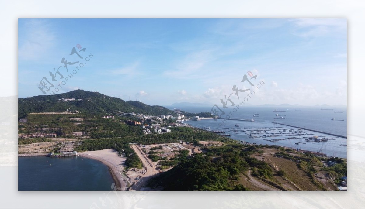 珠海桂山岛航拍海洋图片