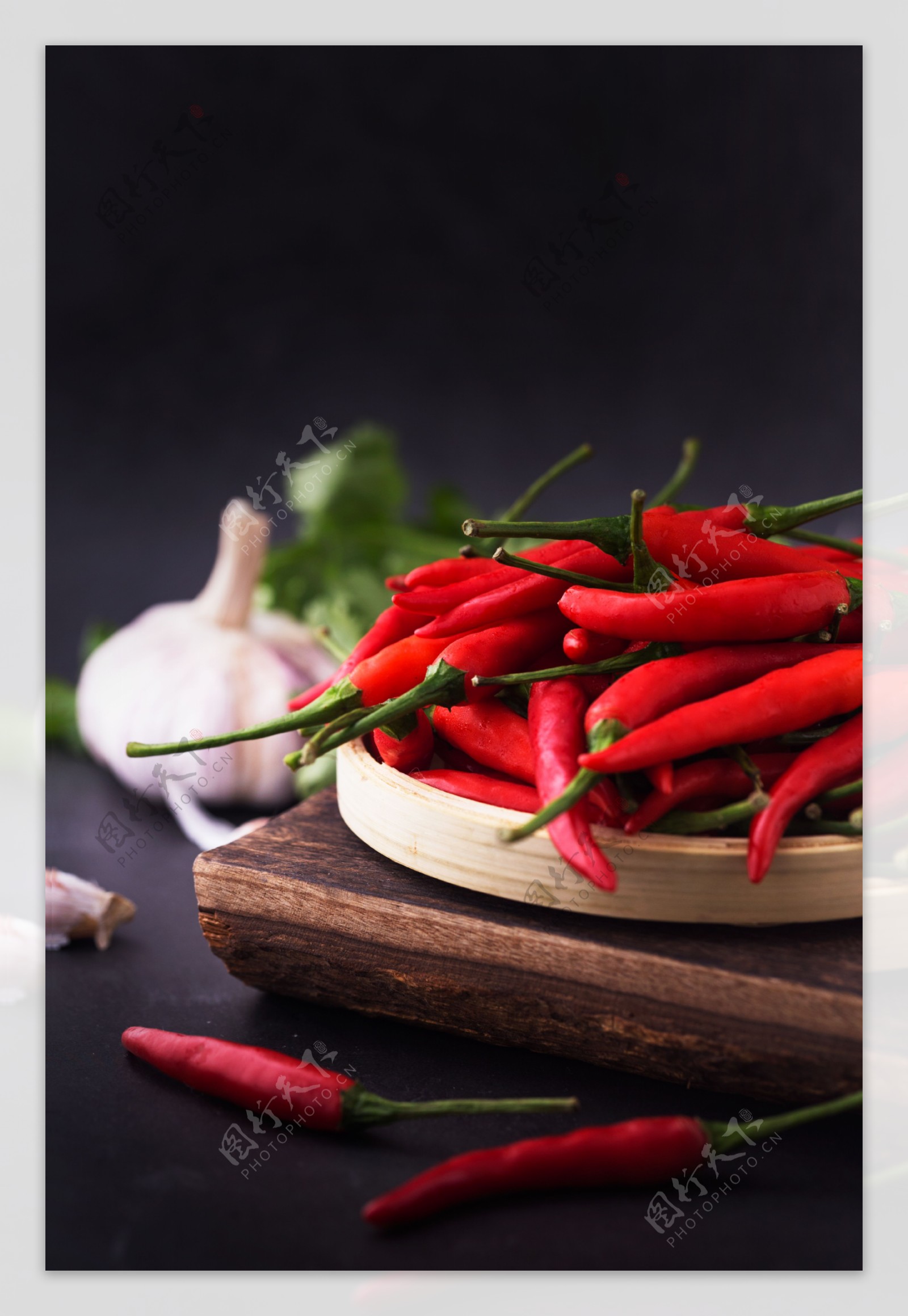 辣椒配料配菜背景海报素材图片