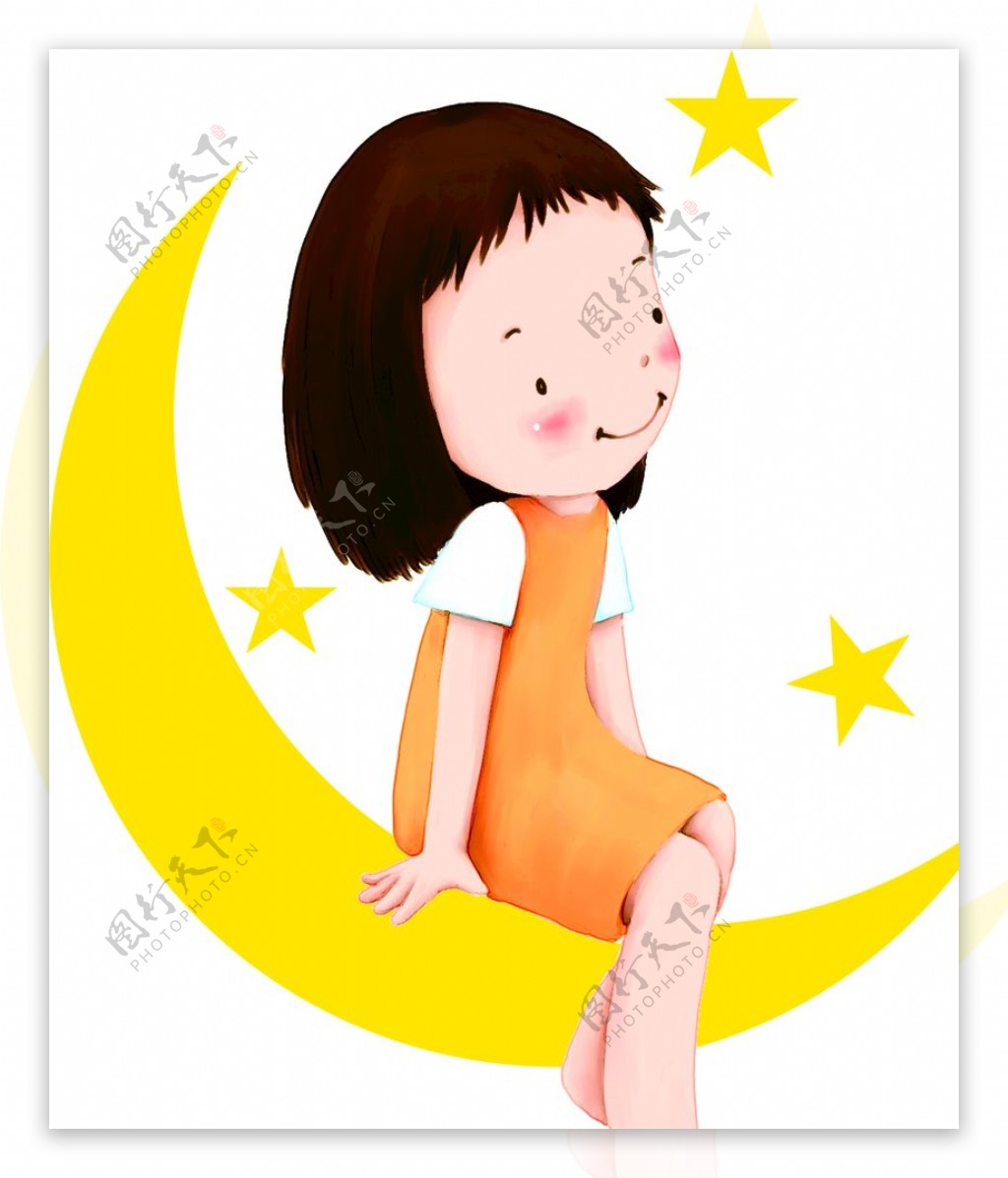 牵月亮的少女|插画|商业插画|大悦儿_Aimee - 原创作品 - 站酷 (ZCOOL)