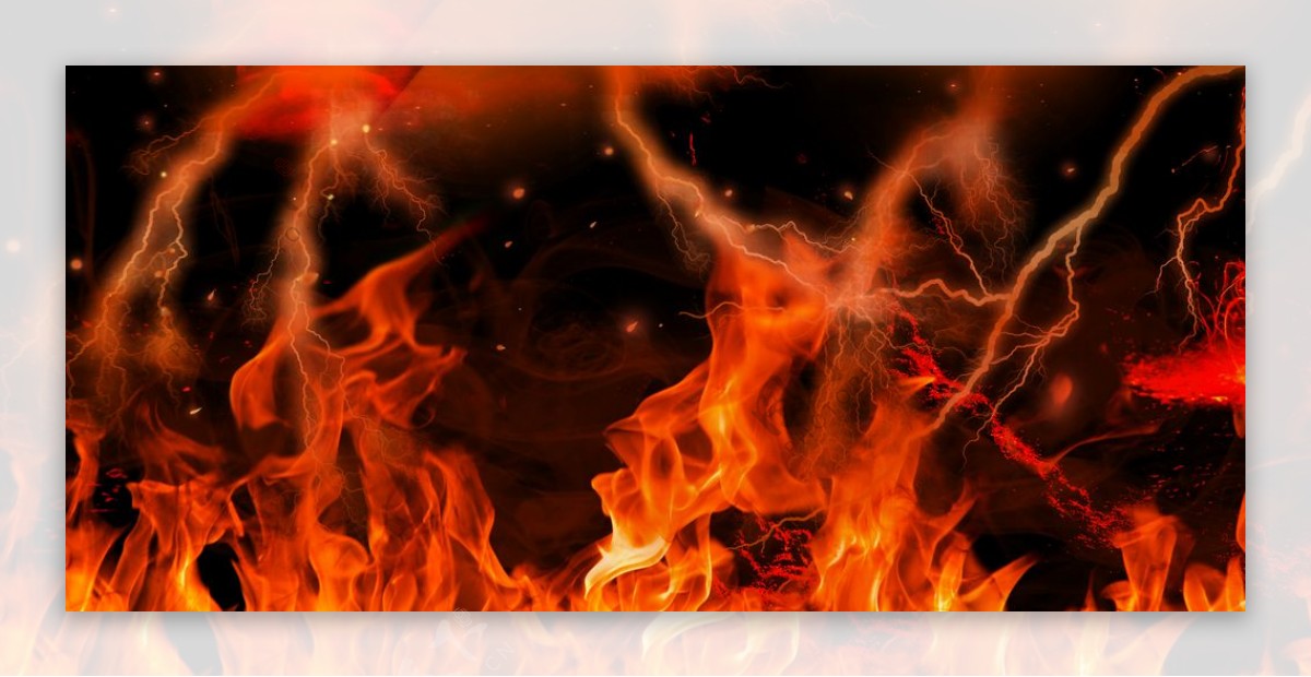火焰PSD分层火焰烟火图片