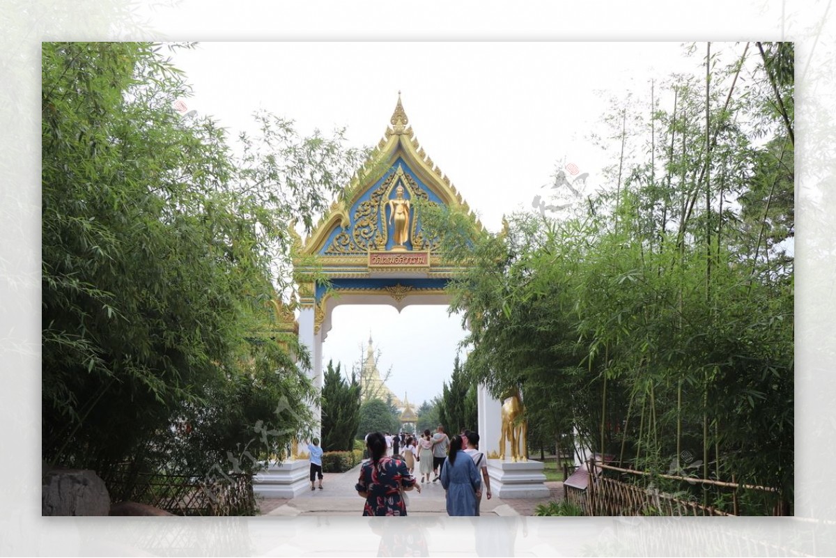 白马寺泰国风格佛殿主入口图片