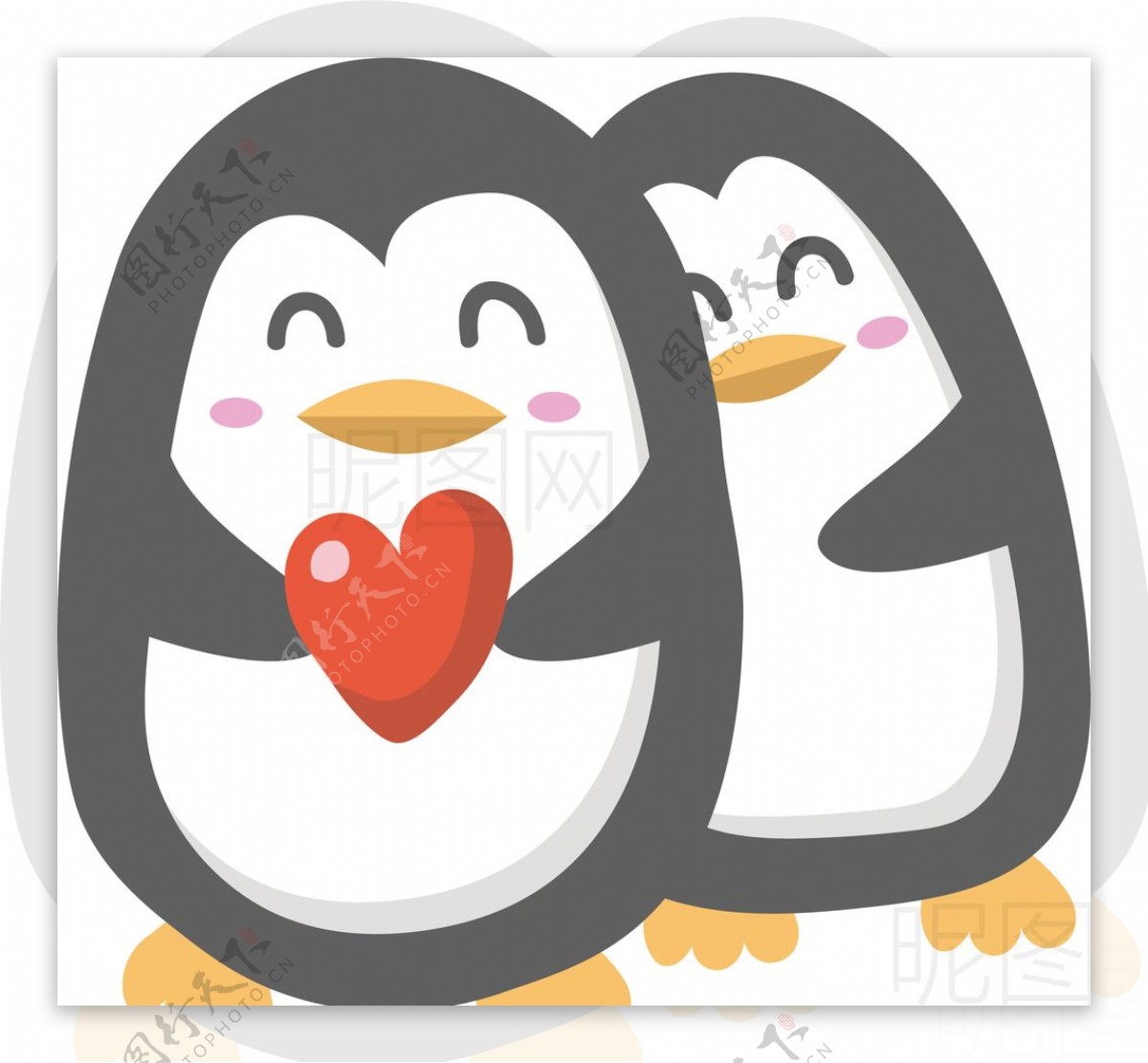 情侣企鹅图片