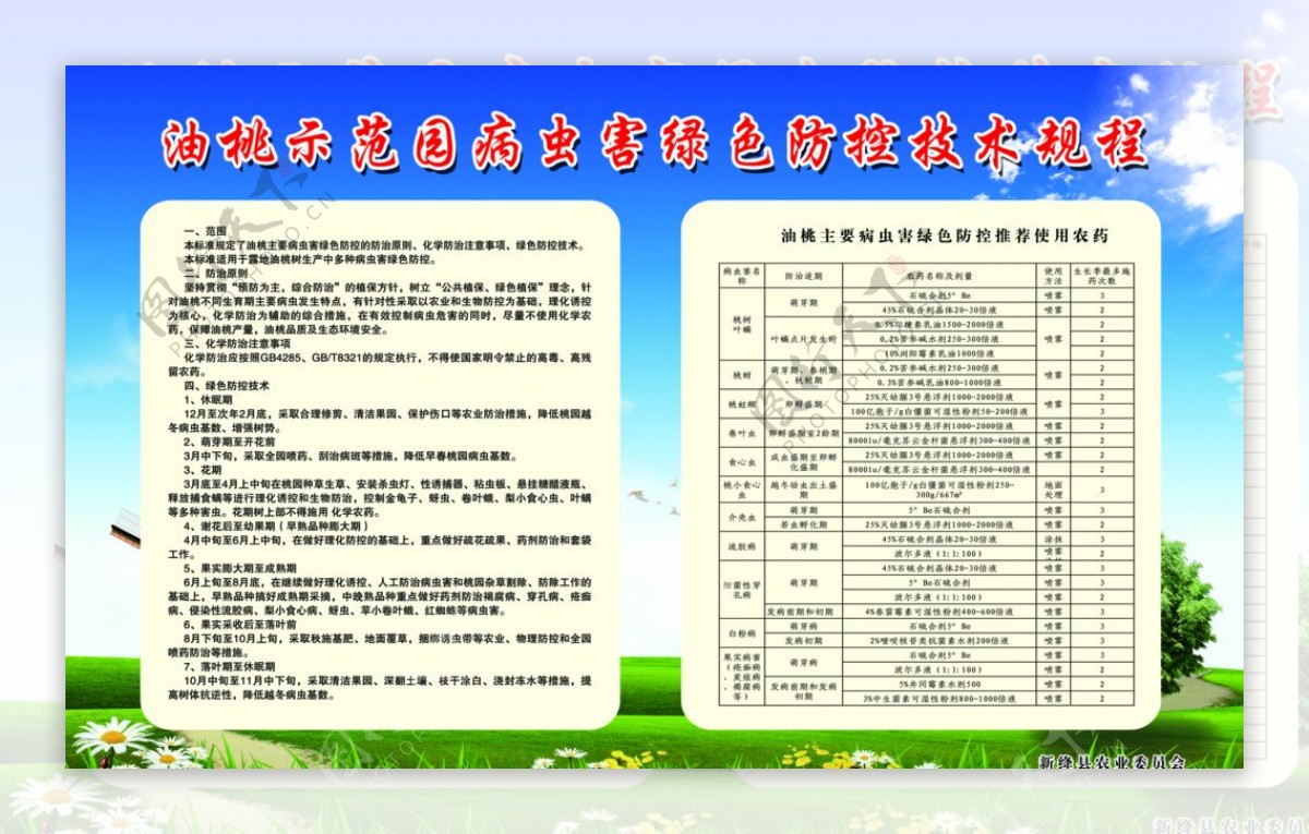 油桃示范园病虫害绿色防控技术规图片