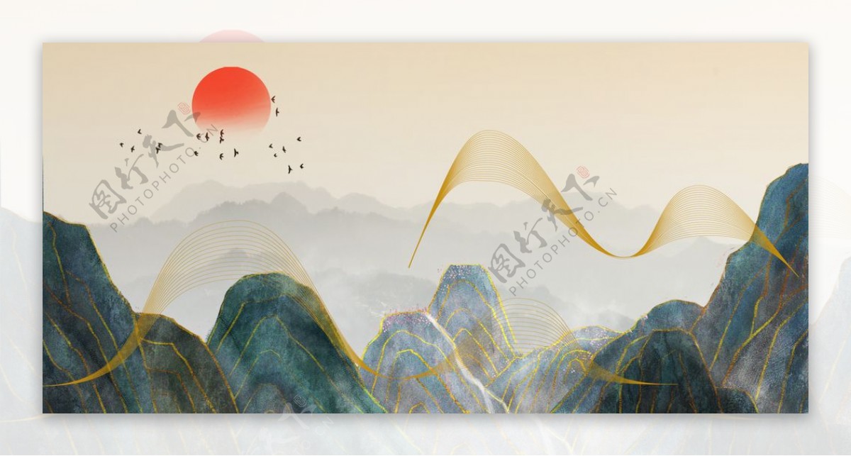 山中国风图片