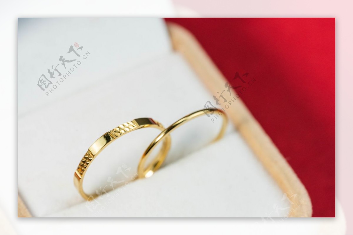 戒指黄金婚礼配饰背景海报素材图片