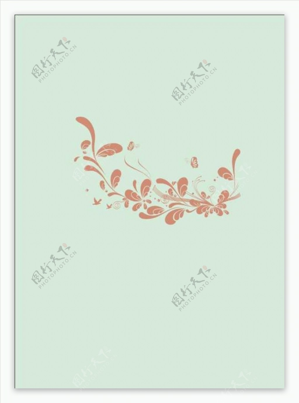 硅藻泥背景图案现代花纹花边蝴蝶图片