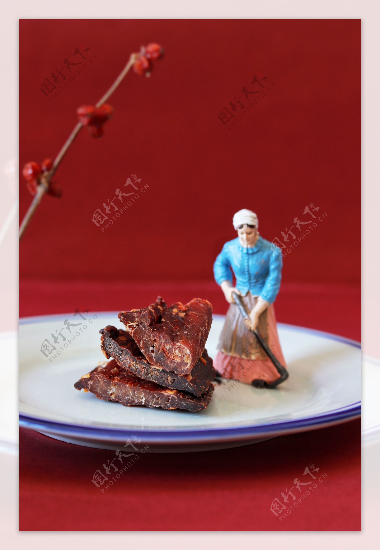 牛肉干美食食材背景海报素材图片