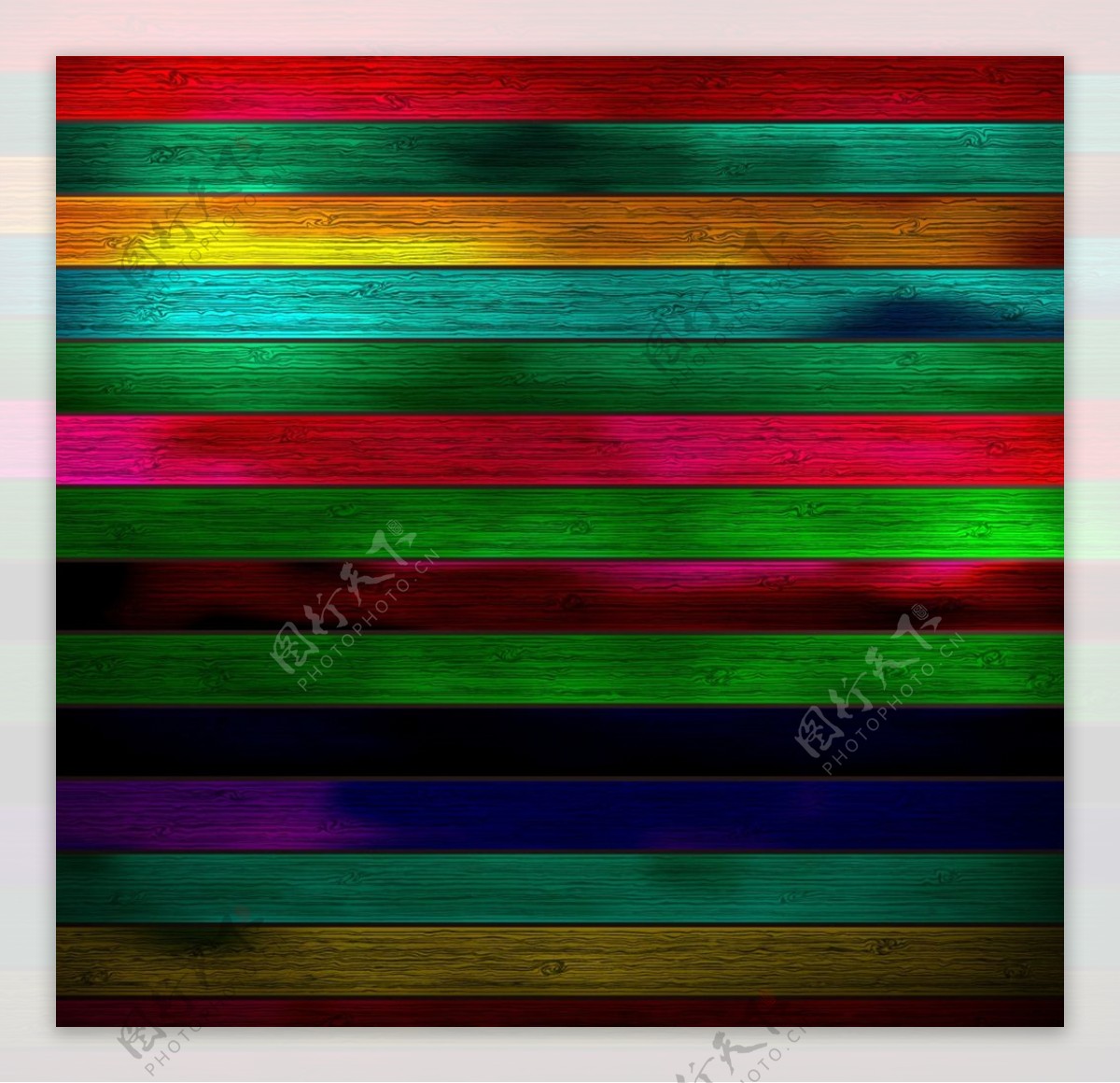 彩色条纹木板背景图片
