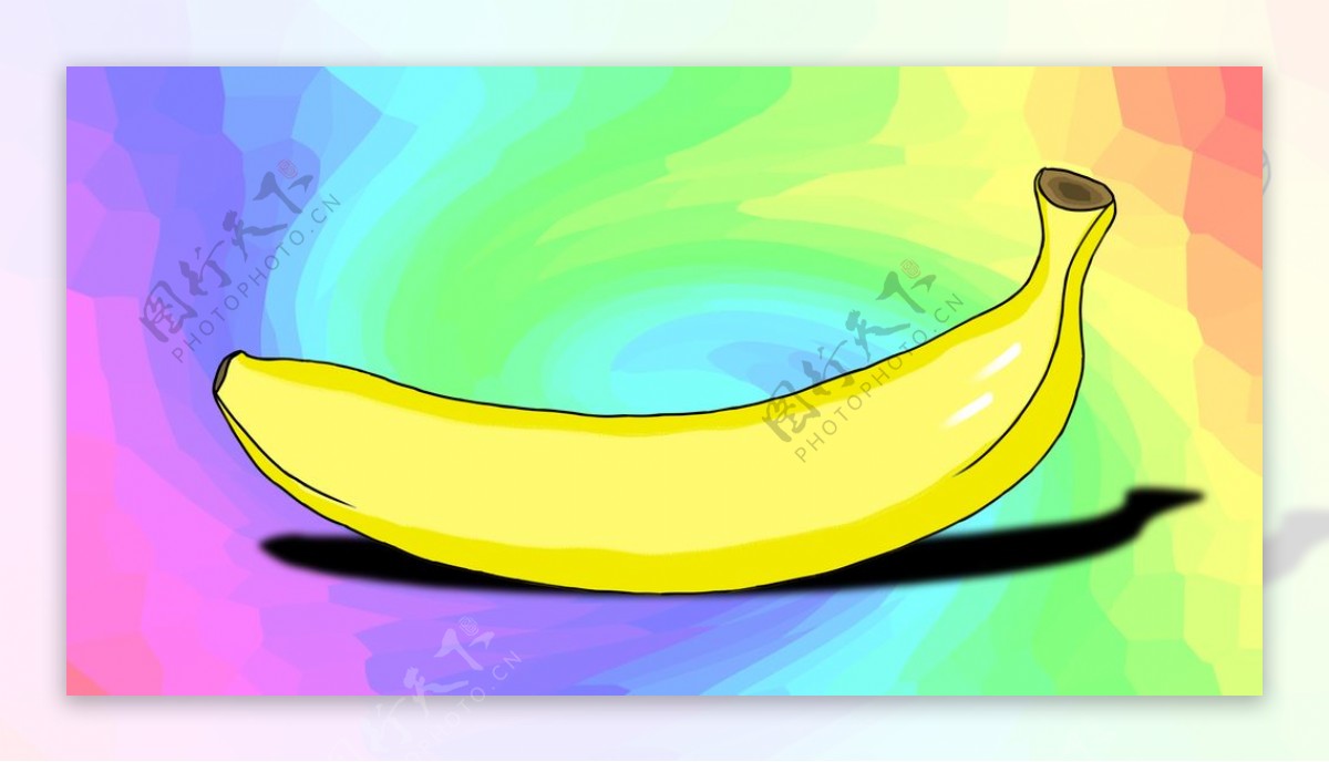 香蕉手绘图片