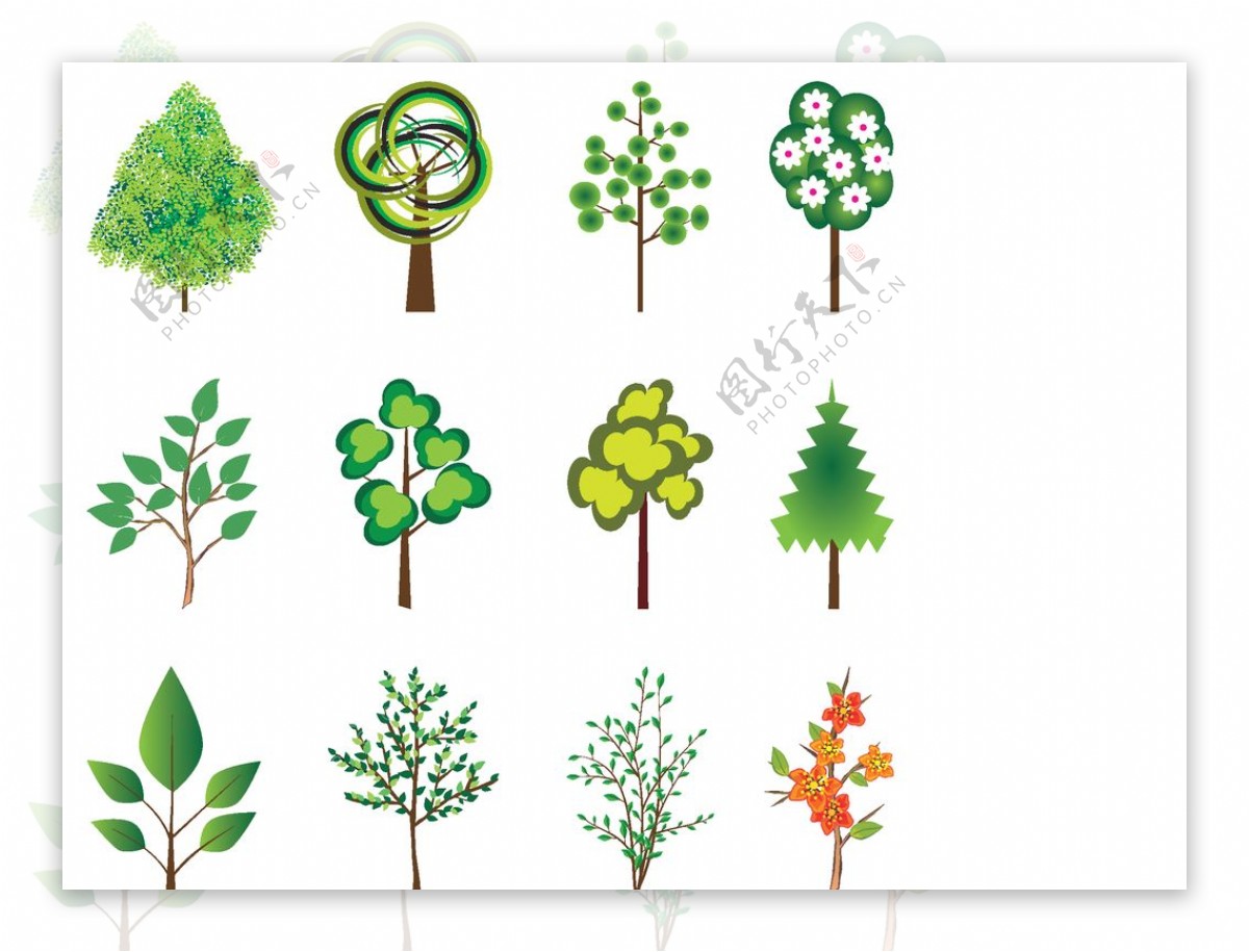 多款绿色树木图片