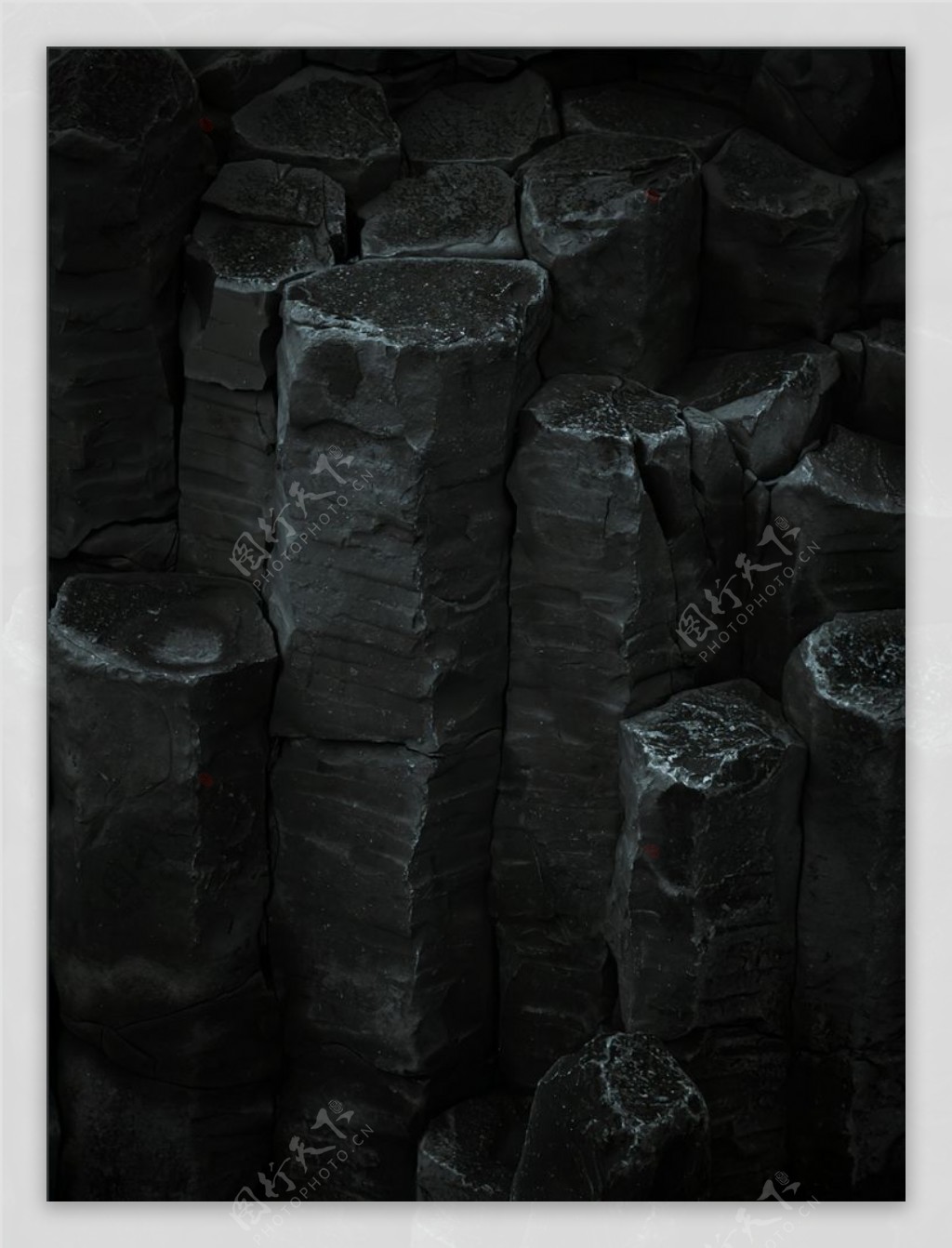 岩石质感纹理黑色背景图片