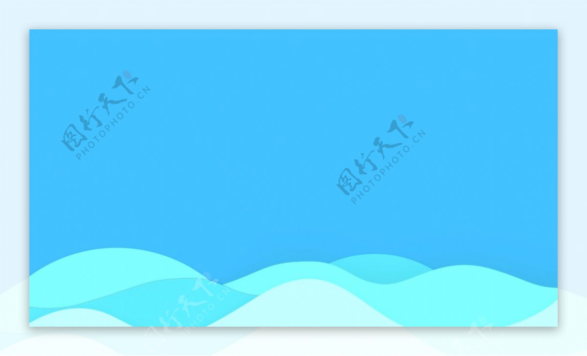 蓝色波浪波纹背景海报素材图片