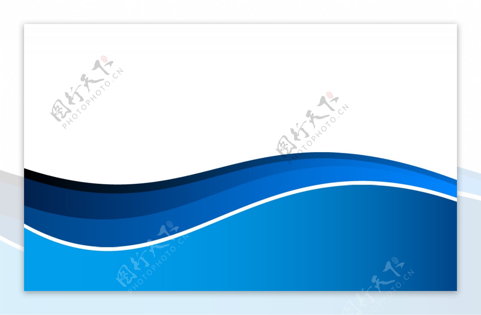 蓝色线条弧线背景海报素材图片