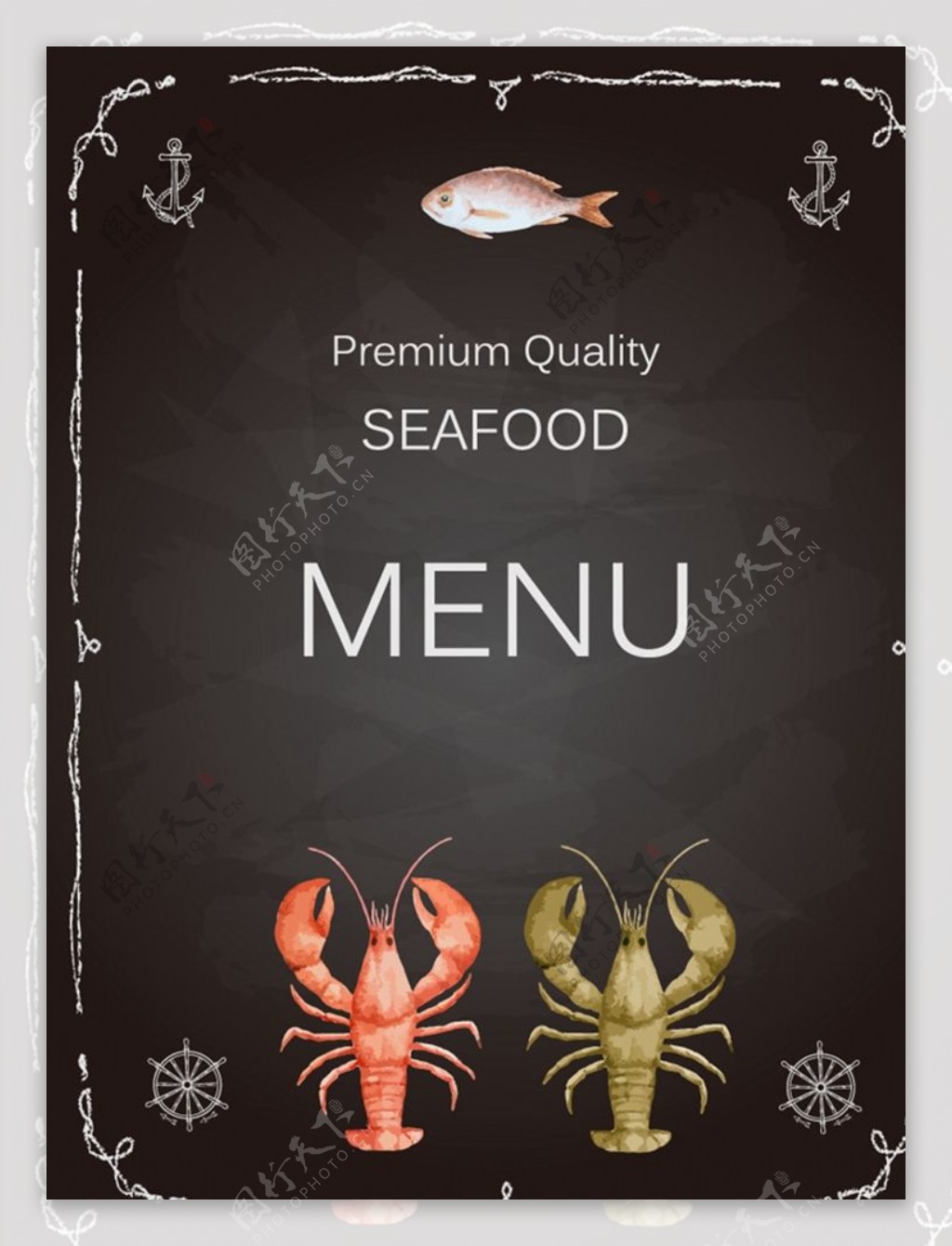 海鲜食品菜单图片