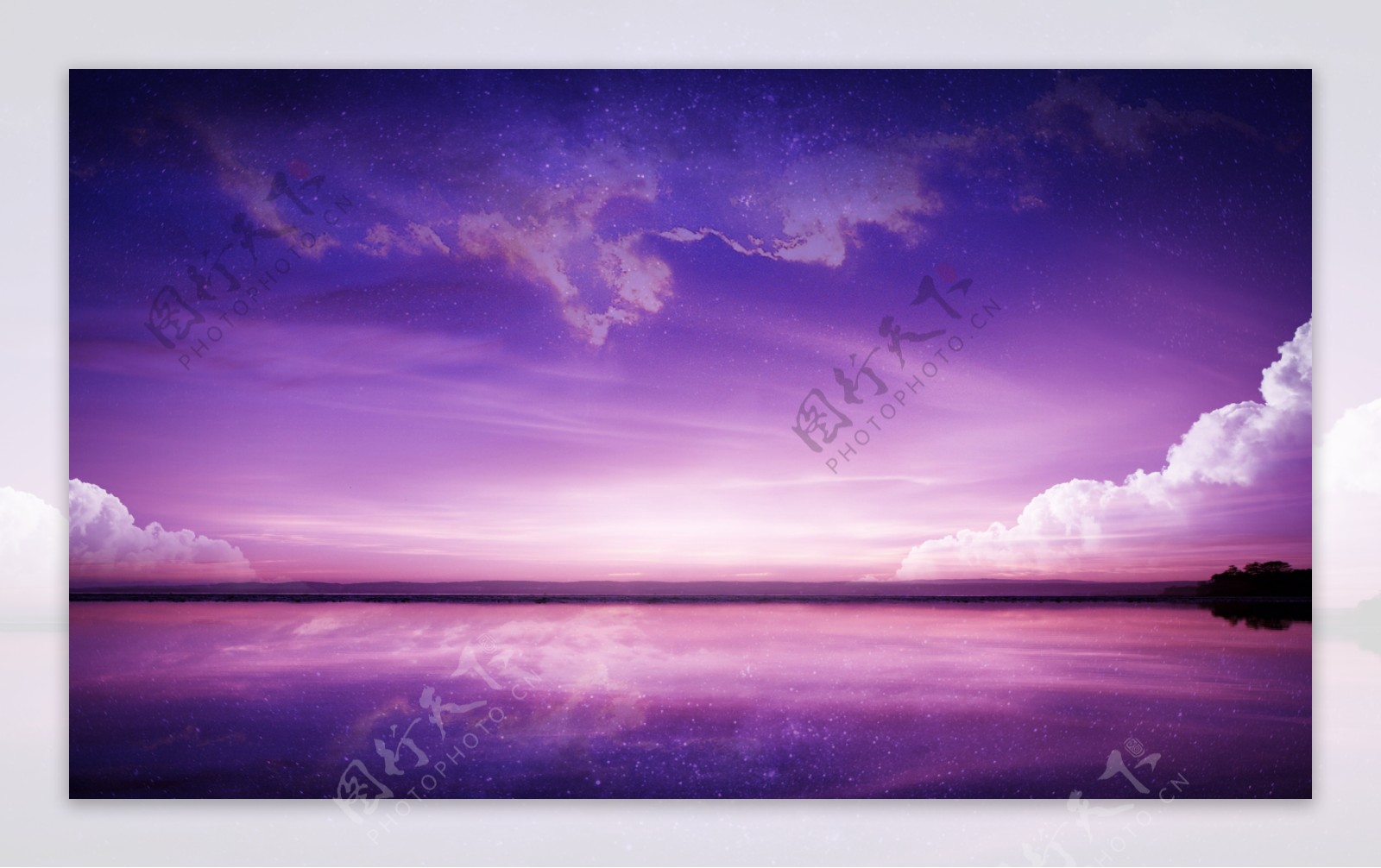 紫色星空背景图片
