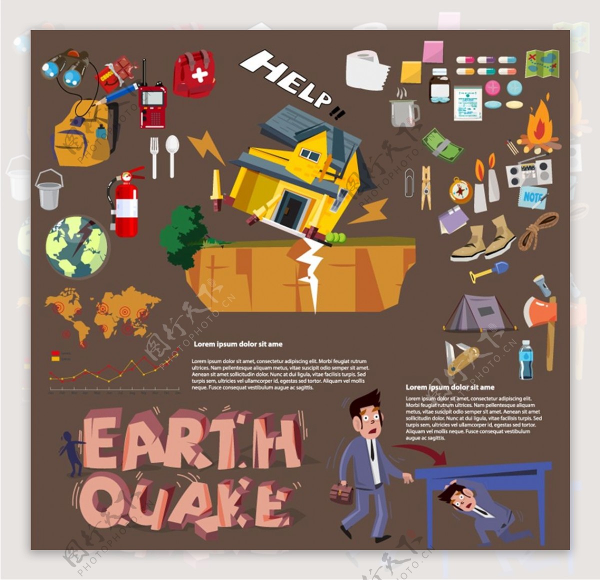 地震预防信息图图片