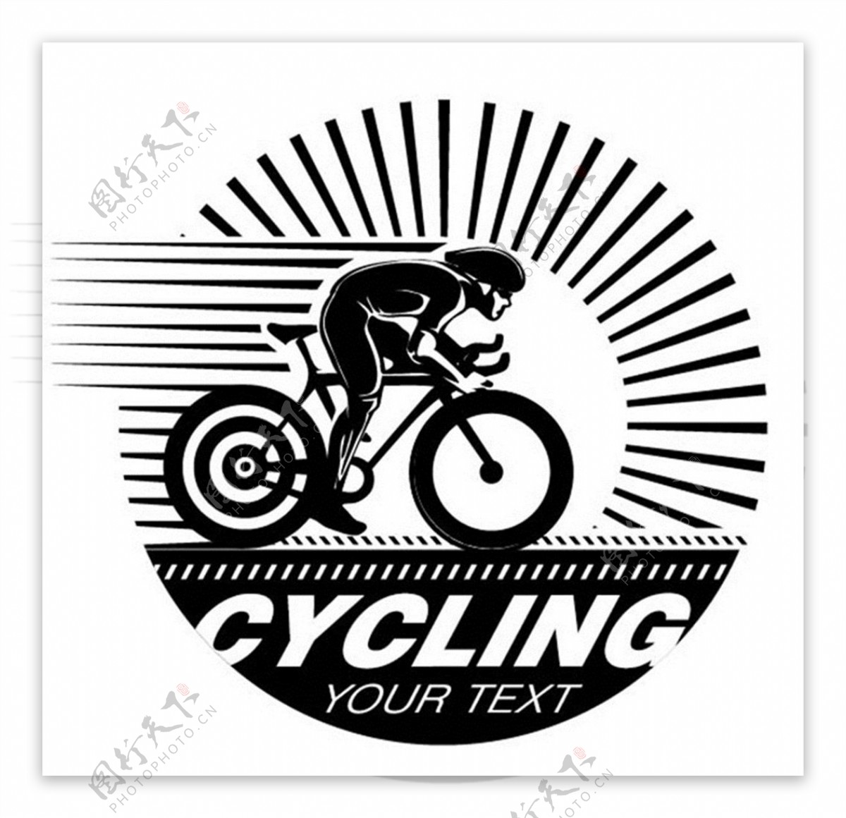 时尚自行车标志图片