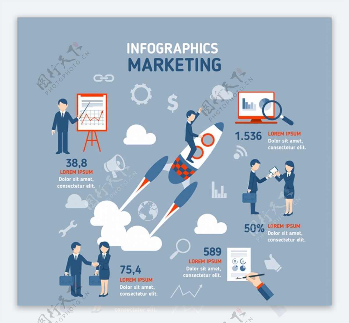 市场营销信息图图片