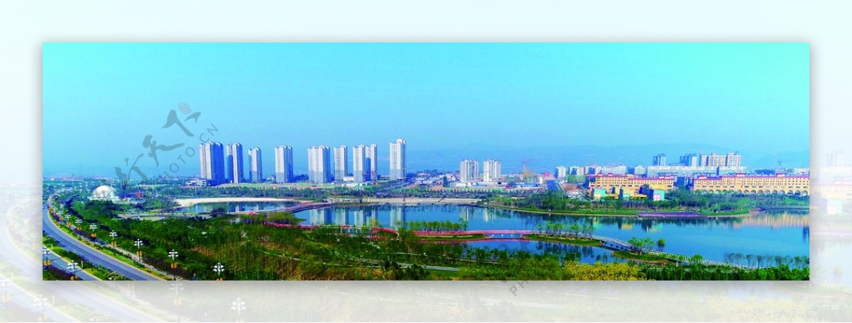 韩城南湖风景图片