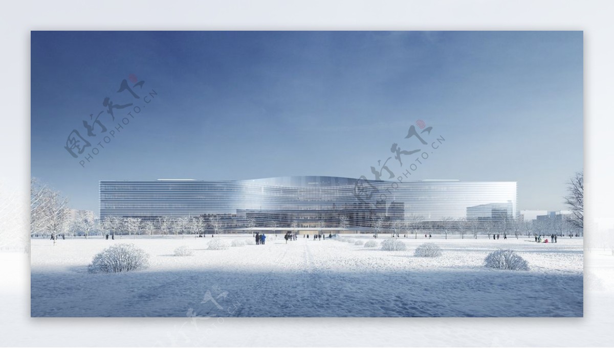 雪景建筑图片