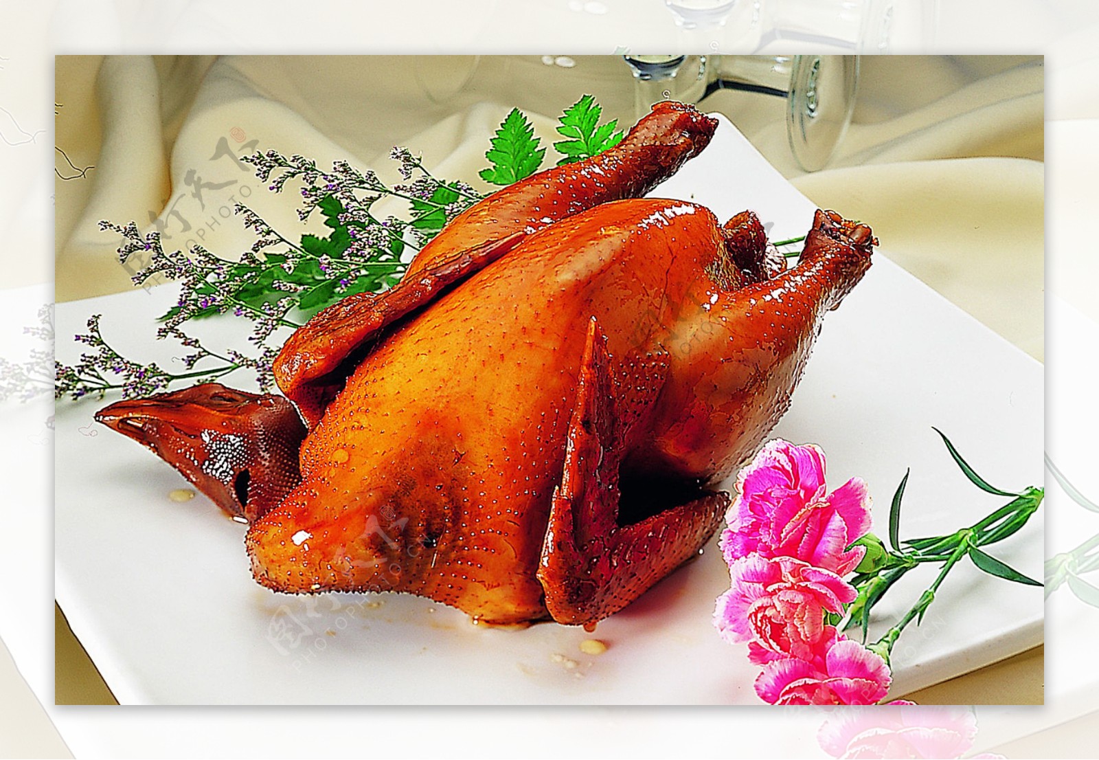 豫菜广式豉油鸡图片