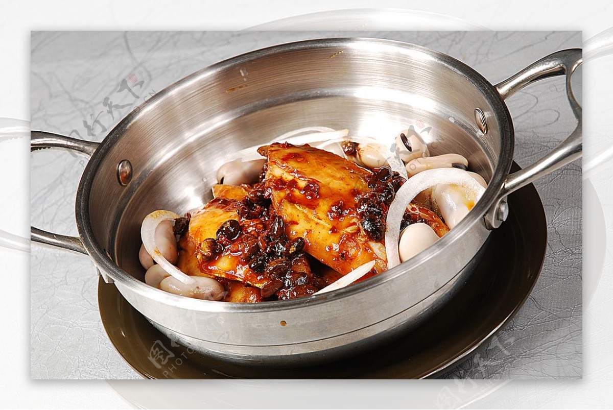 豫菜汉顿微煲豉汁鲜鱼图片