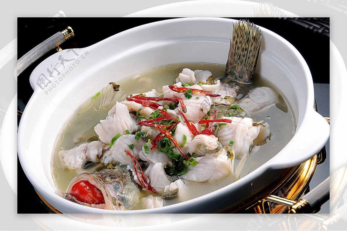 豫菜浆水菜煮鲜鱼图片