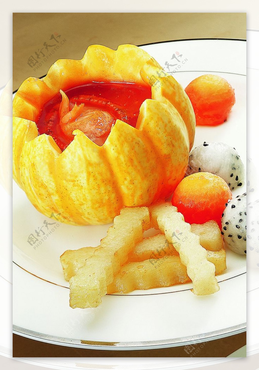 豫菜金瓜玉鲍图片