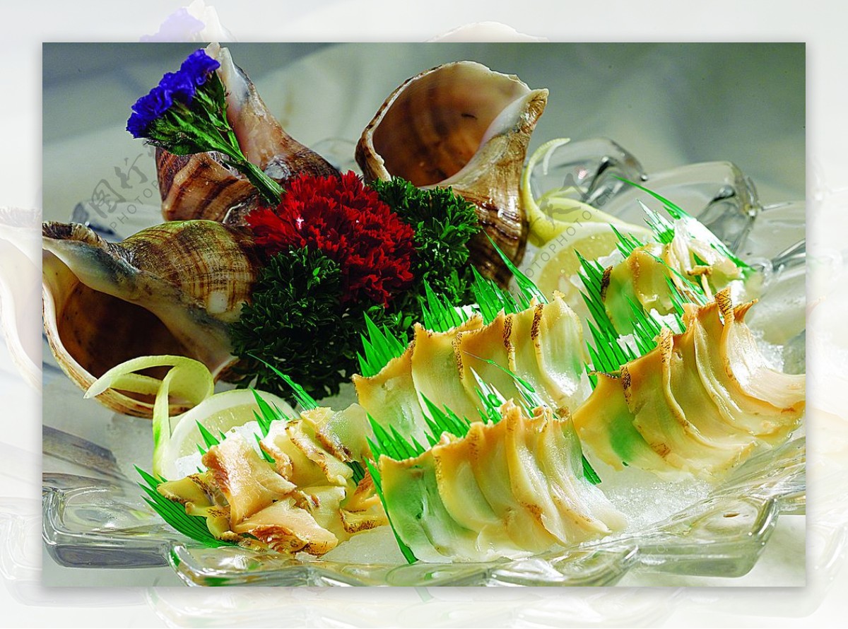 豫菜青酒刺身大海螺g图片