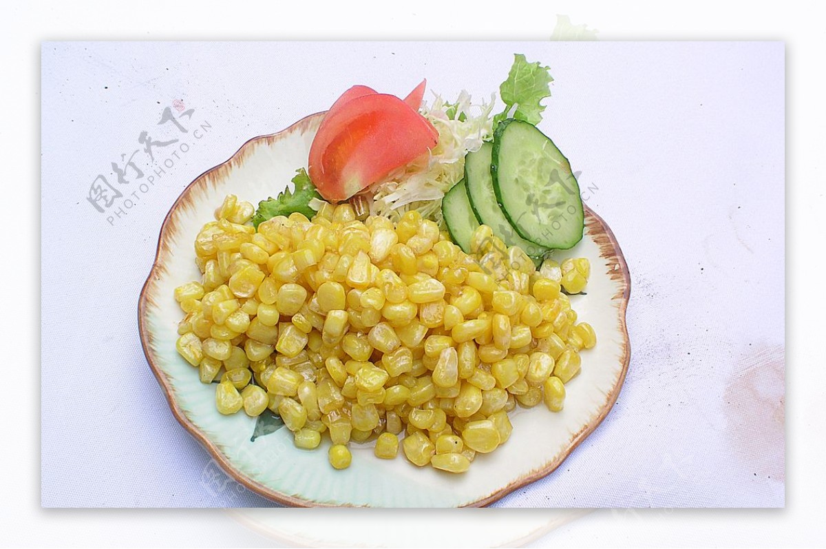 家常菜黄油玉米图片