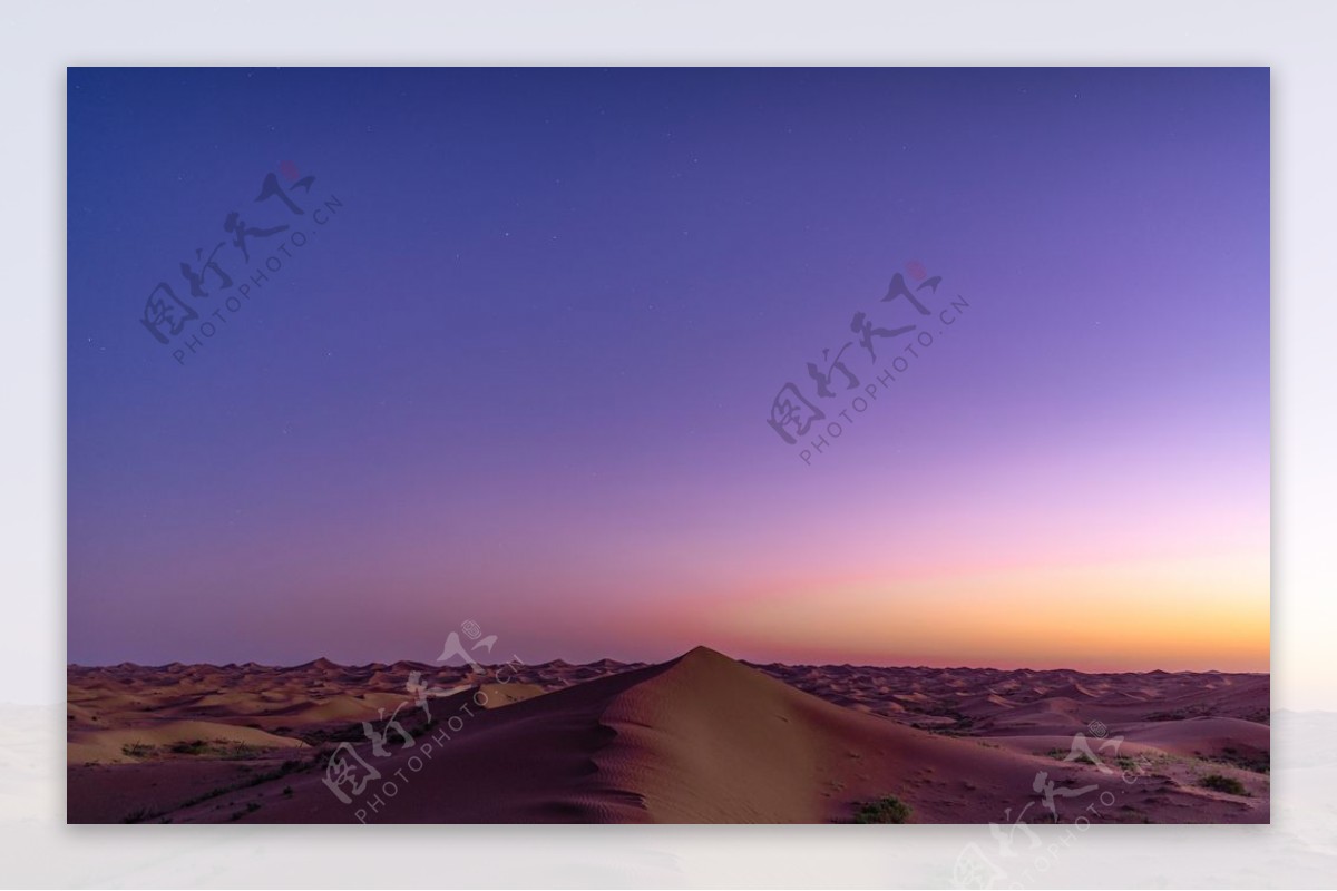 沙漠夕阳图片