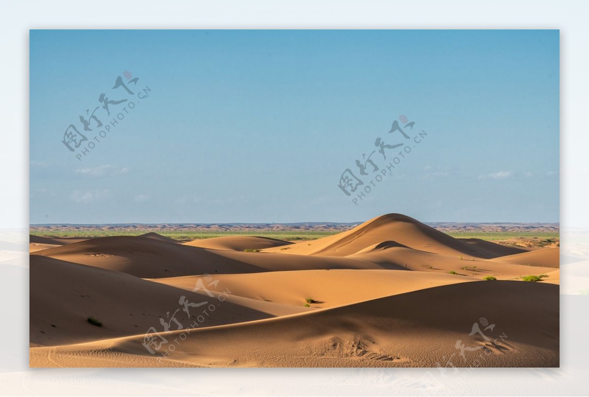 金色的沙漠摄影图图片