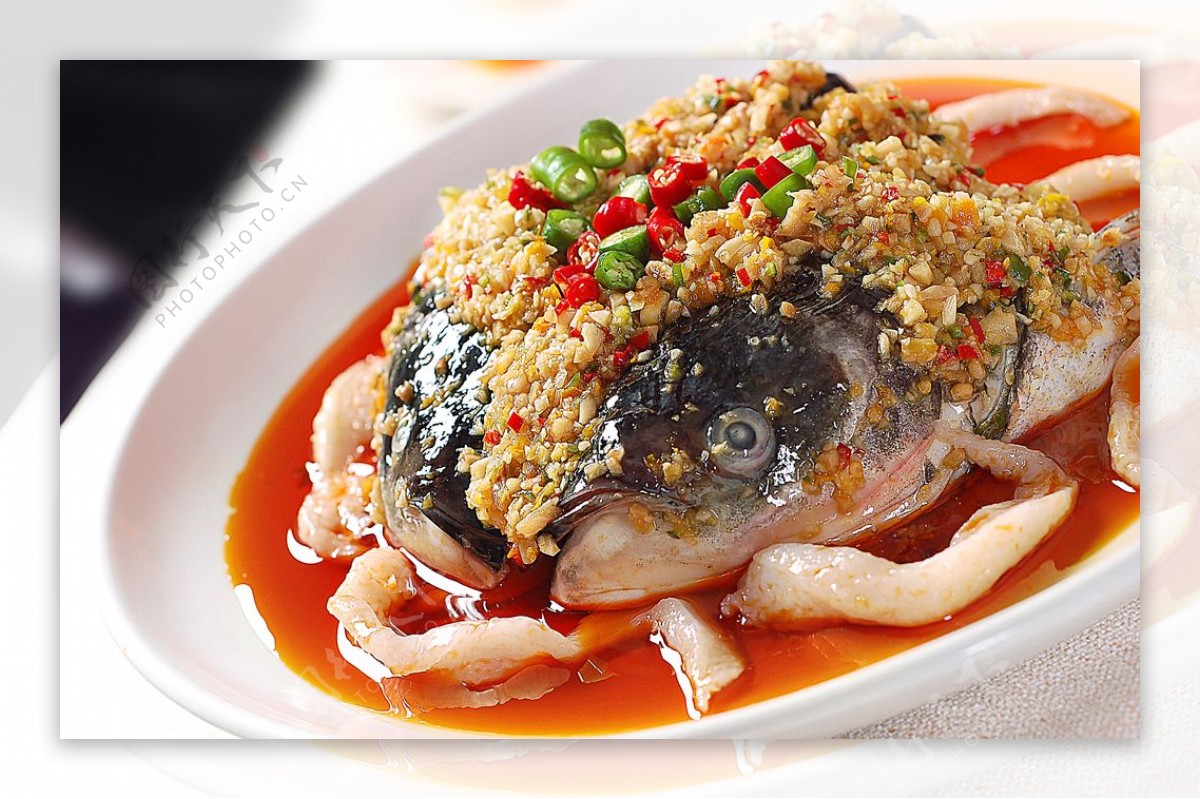 蒸菜剁椒鱼头图片