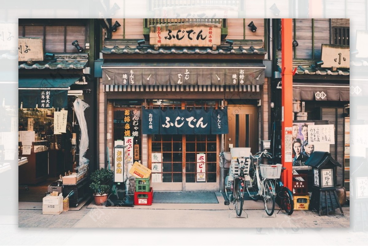 日本餐厅门口图片