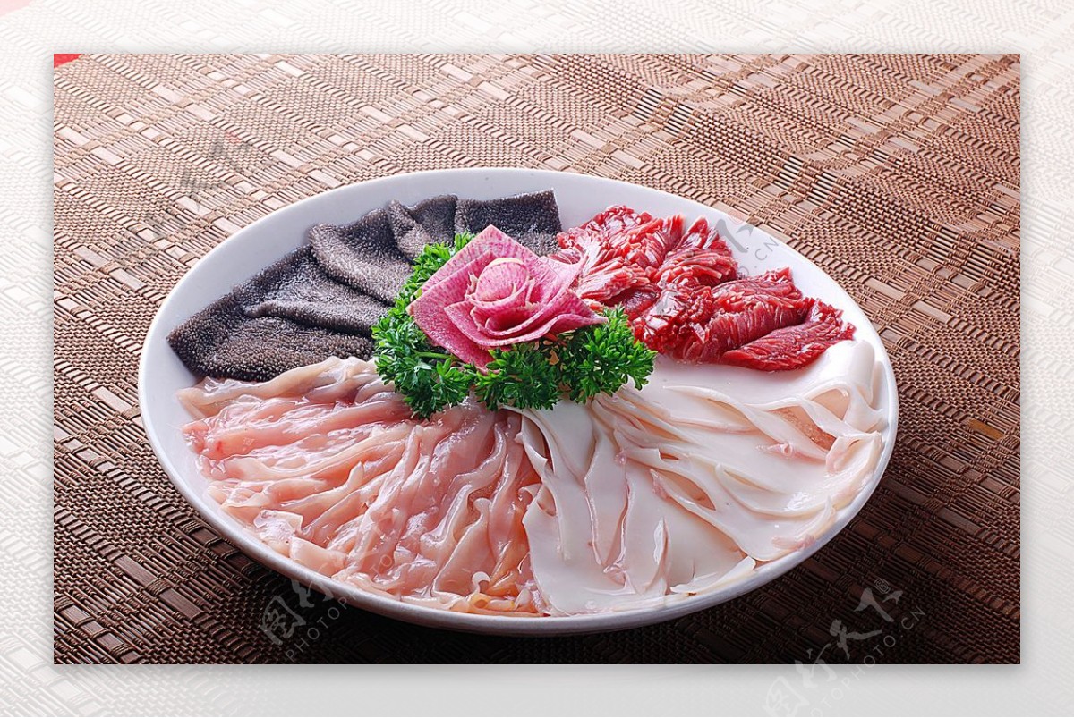 火锅配菜拼盘图片