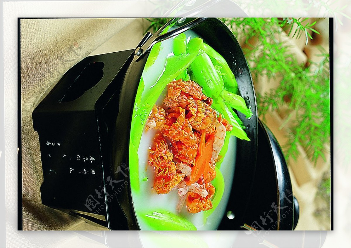 珊瑚蚌虾干煮芥菜图片