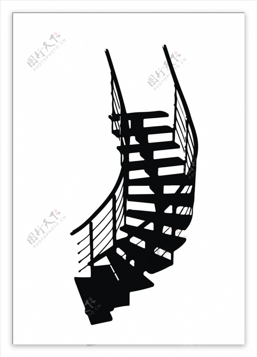 矢量楼梯图片