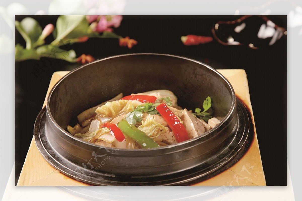 干锅豆腐白菜图片