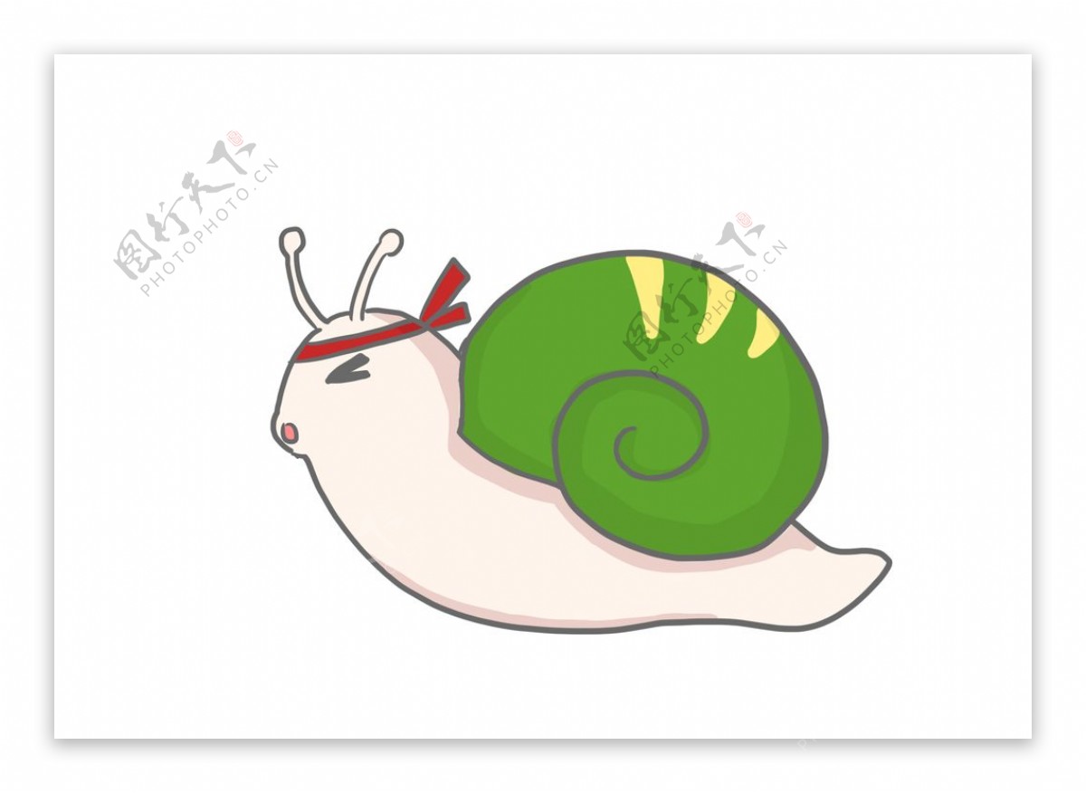 蜗牛插画素材图片