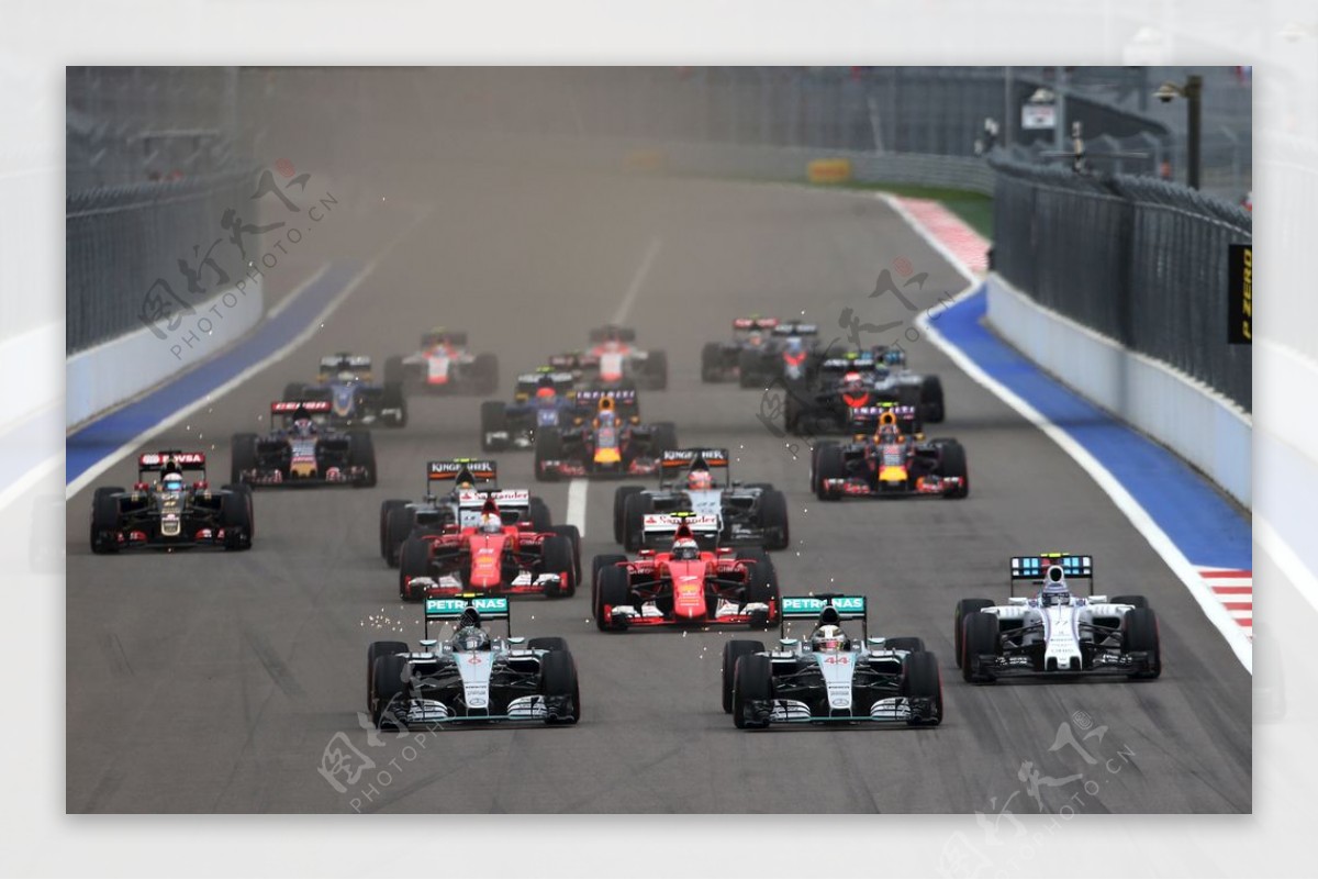 F1比赛发车图片