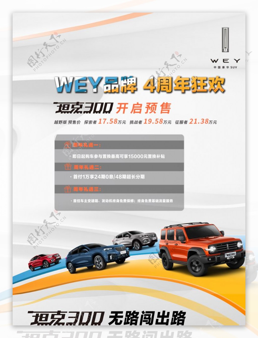 WEY品牌SU新车上市海报展板图片
