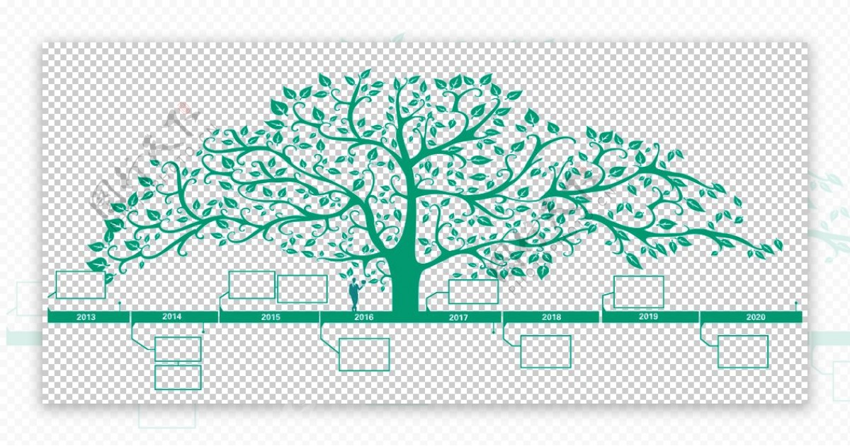 创意智慧树科技树PNG素材图片