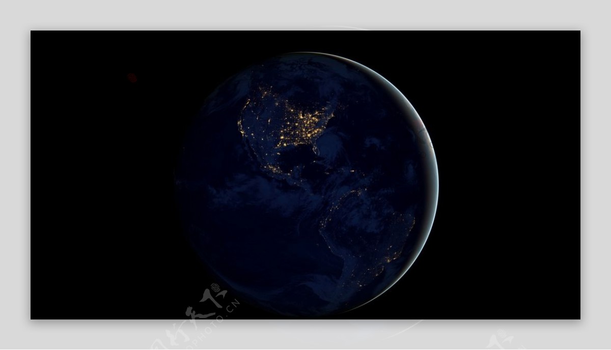 地球夜景图片