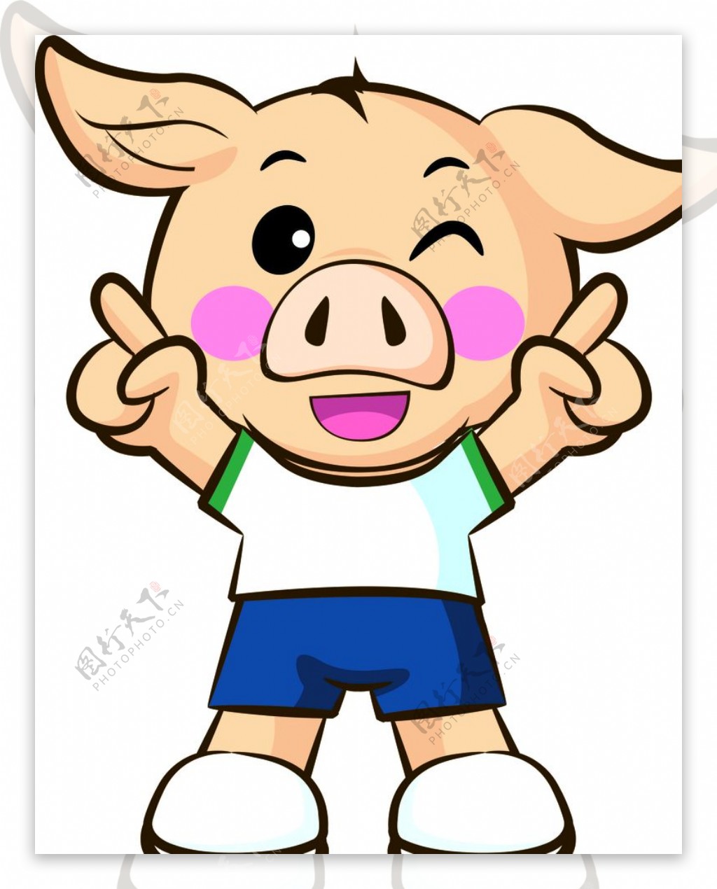 猪猪卡通形象图片
