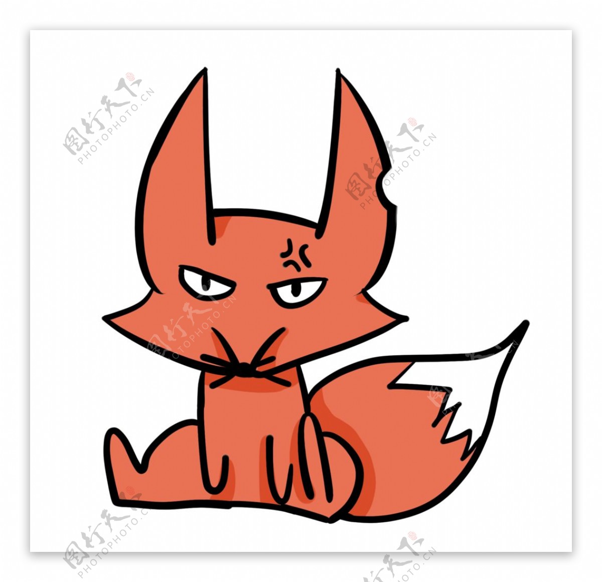 红色的小狐狸图片