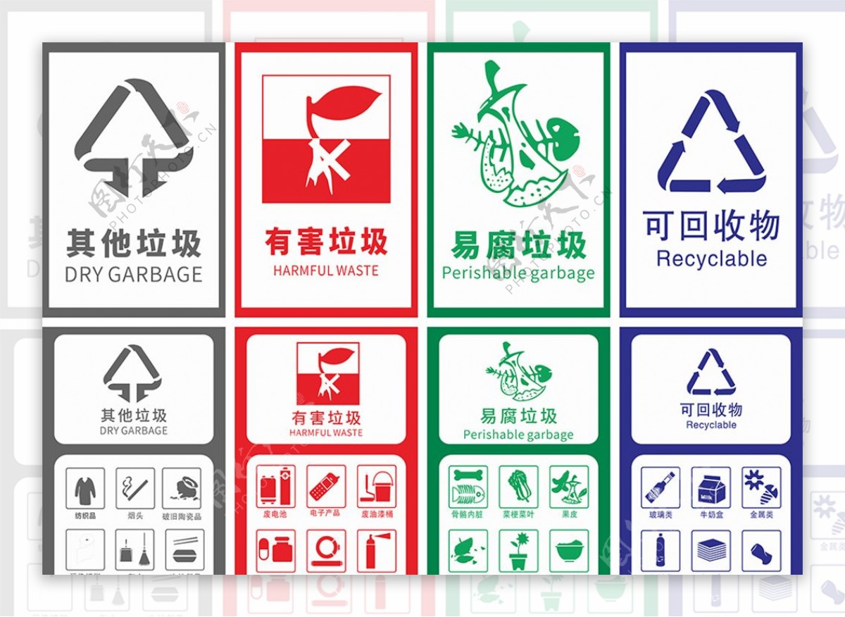 垃圾分类杭州版图片