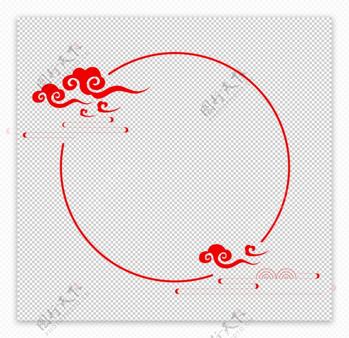 中国风圈圈圆圈边框图片